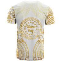 Cook Islands Gospel Day T Shirt Happy Nuku Day Tiare Maori Gold LT14 - Polynesian Pride