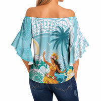 Ura Cook Islands Off Shoulder Wrap Waist Top Kuki 'Airani Traditional Dance Tropical Vibes