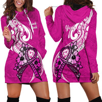 personalised-polynesia-breast-cancer-awareness-hoodie-dress-think-pink-polynesian-ribbon-white-version