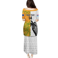 Custom Fiji And Australia Rugby Puletasi 2023 World Cup Aboriginal Mix Tapa Pattern LT14 - Polynesian Pride