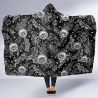 Hawaii Christmas Hooded Blanket Tropical Style With Coat Of Arms LT14 - Polynesian Pride