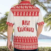 Red Mele Kalikimaka Hawaii Hawaiian Shirt Funny Ho Ho Ho Santa Shaka - Polynesian Pride