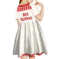 Red Mele Kalikimaka Hawaii Kid Short Sleeve Dress Funny Ho Ho Ho Santa Shaka LT14 - Polynesian Pride
