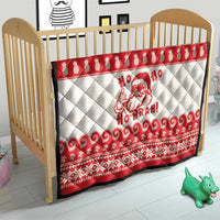 Red Mele Kalikimaka Hawaii Quilt Funny Ho Ho Ho Santa Shaka LT14 - Polynesian Pride