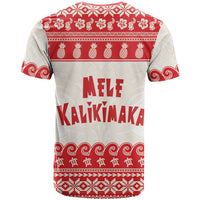 Red Mele Kalikimaka Hawaii T Shirt Funny Ho Ho Ho Santa Shaka - Polynesian Pride