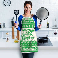 Green Mele Kalikimaka Hawaii Apron Funny Ho Ho Ho Santa Shaka LT14 - Polynesian Pride