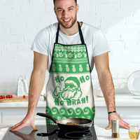 Green Mele Kalikimaka Hawaii Apron Funny Ho Ho Ho Santa Shaka LT14 - Polynesian Pride