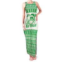 Green Mele Kalikimaka Hawaii Family Matching Tank Maxi Dress and Hawaiian Shirt Funny Ho Ho Ho Santa Shaka - Polynesian Pride