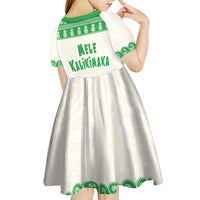 Green Mele Kalikimaka Hawaii Kid Short Sleeve Dress Funny Ho Ho Ho Santa Shaka LT14 - Polynesian Pride