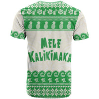 Green Mele Kalikimaka Hawaii T Shirt Funny Ho Ho Ho Santa Shaka LT14 - Polynesian Pride