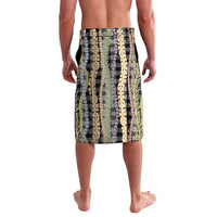 Black Palaka Hawaii Leis Lavalava Hawaiian-plaid Elegant Tropical Vibes - Polynesian Pride