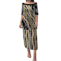 Black Palaka Hawaii Leis Puletasi Hawaiian-plaid Elegant Tropical Vibes - Polynesian Pride