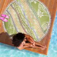 Green Palaka Hawaii Leis Beach Blanket Hawaiian-plaid Elegant Tropical Vibes - Polynesian Pride