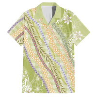 Green Palaka Hawaii Leis Family Matching Mermaid Dress and Hawaiian Shirt Hawaiian-plaid Elegant Tropical Vibes - Polynesian Pride