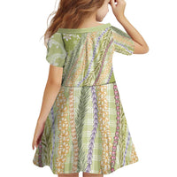 Green Palaka Hawaii Leis Family Matching Puletasi and Hawaiian Shirt Hawaiian-plaid Elegant Tropical Vibes - Polynesian Pride