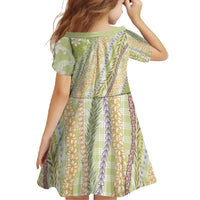Green Palaka Hawaii Leis Family Matching Tank Maxi Dress and Hawaiian Shirt Hawaiian-plaid Elegant Tropical Vibes - Polynesian Pride