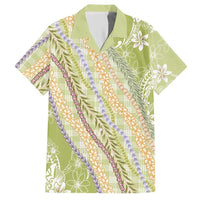 Green Palaka Hawaii Leis Hawaiian Shirt Hawaiian-plaid Elegant Tropical Vibes LT14 Green - Polynesian Pride