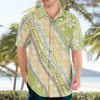 Green Palaka Hawaii Leis Hawaiian Shirt Hawaiian-plaid Elegant Tropical Vibes LT14 - Polynesian Pride