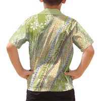Green Palaka Hawaii Leis Hawaiian Shirt Hawaiian-plaid Elegant Tropical Vibes LT14 - Polynesian Pride