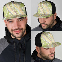 Green Palaka Hawaii Leis Mesh Trucker Cap Hawaiian-plaid Elegant Tropical Vibes LT14 - Polynesian Pride