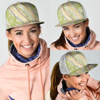 Green Palaka Hawaii Leis Mesh Trucker Cap Hawaiian-plaid Elegant Tropical Vibes LT14 - Polynesian Pride