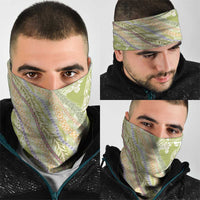 Green Palaka Hawaii Leis Neck Gaiter Hawaiian-plaid Elegant Tropical Vibes - Polynesian Pride