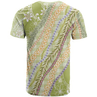 Green Palaka Hawaii Leis T Shirt Hawaiian-plaid Elegant Tropical Vibes LT14 - Polynesian Pride