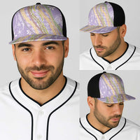 Purple Palaka Hawaii Leis Baseball Net Cap Hawaiian-plaid Elegant Tropical Vibes LT14 - Polynesian Pride