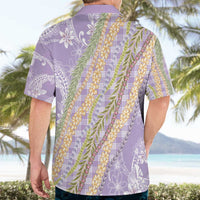 Purple Palaka Hawaii Leis Hawaiian Shirt Hawaiian-plaid Elegant Tropical Vibes LT14 - Polynesian Pride