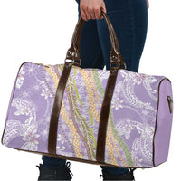 Purple Palaka Hawaii Leis Travel Bag Hawaiian-plaid Elegant Tropical Vibes - Polynesian Pride