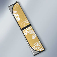 Yellow Palaka Hawaii Leis Auto Sun Shade Hawaiian-plaid Elegant Tropical Vibes - Polynesian Pride