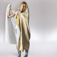 Yellow Palaka Hawaii Leis Hooded Blanket Hawaiian-plaid Elegant Tropical Vibes - Polynesian Pride