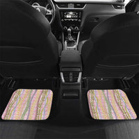 Pink Palaka Hawaii Leis Car Mats Hawaiian-plaid Elegant Tropical Vibes - Polynesian Pride