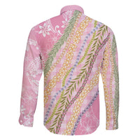 Pink Palaka Hawaii Leis Family Matching Summer Maxi Dress and Hawaiian Shirt Hawaiian-plaid Elegant Tropical Vibes - Polynesian Pride