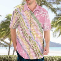 Pink Palaka Hawaii Leis Hawaiian Shirt Hawaiian-plaid Elegant Tropical Vibes LT14 - Polynesian Pride