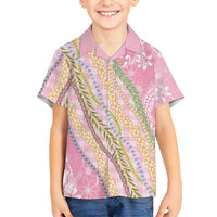Pink Palaka Hawaii Leis Hawaiian Shirt Hawaiian-plaid Elegant Tropical Vibes LT14 - Polynesian Pride