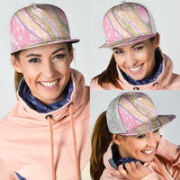 Pink Palaka Hawaii Leis Mesh Trucker Cap Hawaiian-plaid Elegant Tropical Vibes LT14 - Polynesian Pride