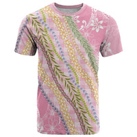Pink Palaka Hawaii Leis T Shirt Hawaiian-plaid Elegant Tropical Vibes - Polynesian Pride