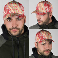 Red Palaka Hawaii Leis Classic Cap Hawaiian-plaid Elegant Tropical Vibes - Polynesian Pride