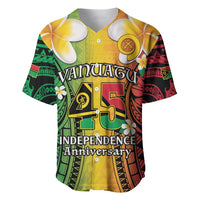 Vanuatu Independence Day Baseball Jersey Long God Yumi Stanap Happy 46th Anniversary LT14 Reggae - Polynesian Pride