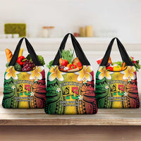 Vanuatu Independence Day Grocery Bag Long God Yumi Stanap Happy 46th Anniversary LT14 3-pack One Size Reggae - Polynesian Pride