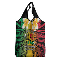 Vanuatu Independence Day Grocery Bag Long God Yumi Stanap Happy 46th Anniversary LT14 - Polynesian Pride