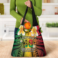 Vanuatu Independence Day Grocery Bag Long God Yumi Stanap Happy 46th Anniversary LT14 - Polynesian Pride