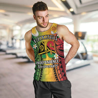 Vanuatu Independence Day Men Tank Top Long God Yumi Stanap Happy 46th Anniversary LT14 Reggae - Polynesian Pride