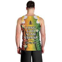 Vanuatu Independence Day Men Tank Top Long God Yumi Stanap Happy 46th Anniversary LT14 - Polynesian Pride