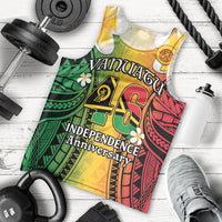 Vanuatu Independence Day Men Tank Top Long God Yumi Stanap Happy 46th Anniversary LT14 - Polynesian Pride