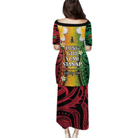 Vanuatu Independence Day Puletasi Long God Yumi Stanap Happy 46th Anniversary LT14 - Polynesian Pride
