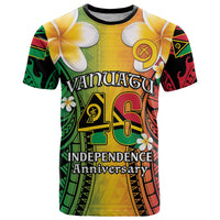 Vanuatu Independence Day T Shirt Long God Yumi Stanap Happy 46th Anniversary LT14 Reggae - Polynesian Pride