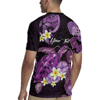 Personalised Aloha Hawaii Kauai Island Rugby Jersey Garden Isle Map Sea Turtle Plumeria