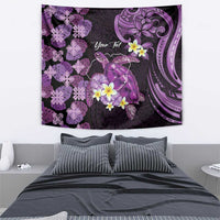 Personalised Aloha Hawaii Kauai Island Tapestry Garden Isle Map Sea Turtle Plumeria LT14 - Polynesian Pride